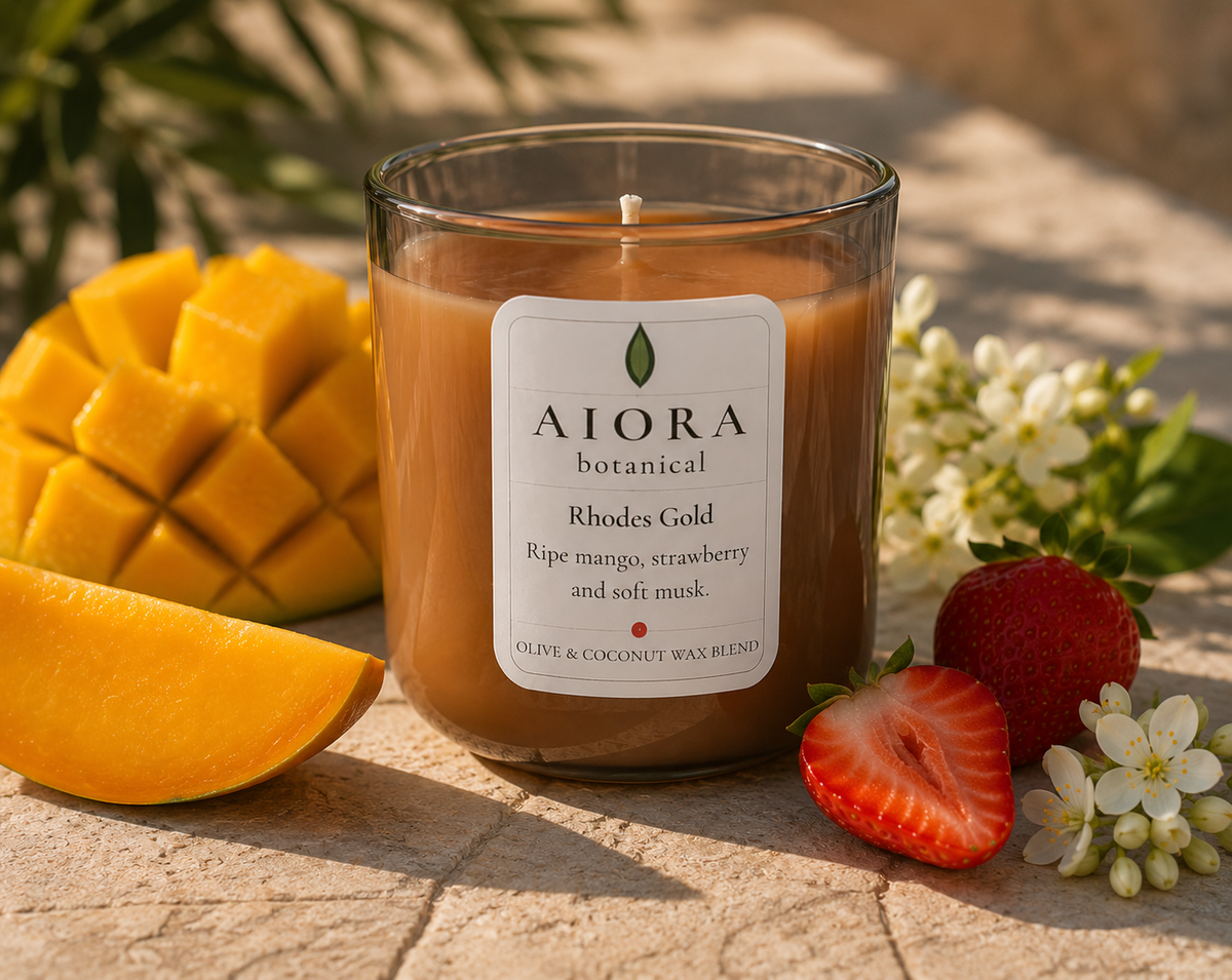 Rhodes Gold φυτικό κερί από ελαιόλαδο και καρύδα MANGO